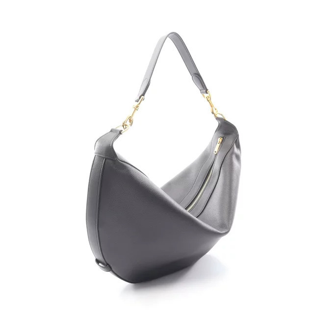 Celine Shoulder Leandre Bag Black Leather